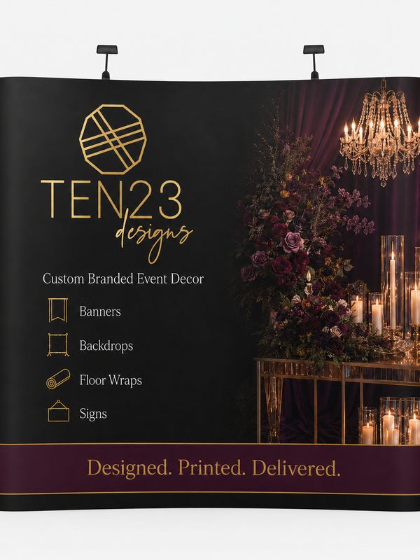 Custom Fabric Pop-Up Trade Show Display | Frame + Design + Shipping Included