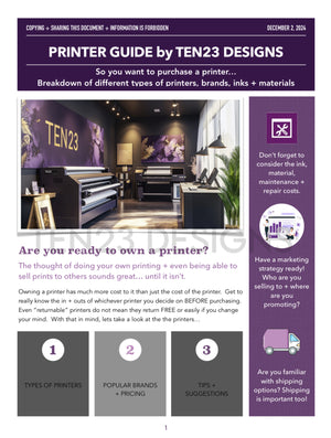 Printer Purchasing Guide : PDF (Digitial File ONLY)