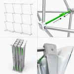Custom Fabric Pop-Up Trade Show Display | Frame + Design + Shipping Included