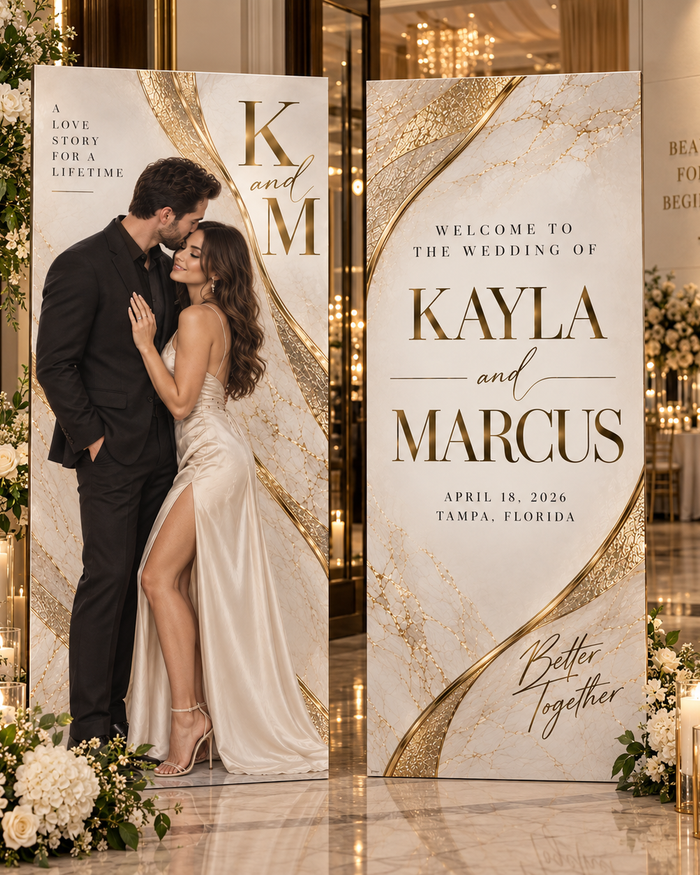 Custom Coroplast Photo Board for Events | Shipping Included