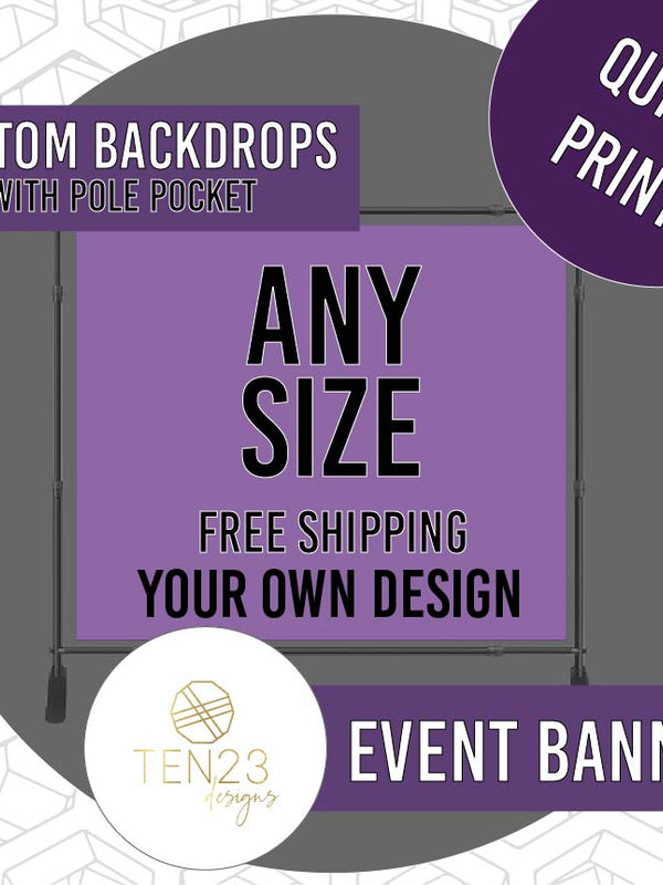 BACKDROP BANNER : (LOCAL PICKUP)