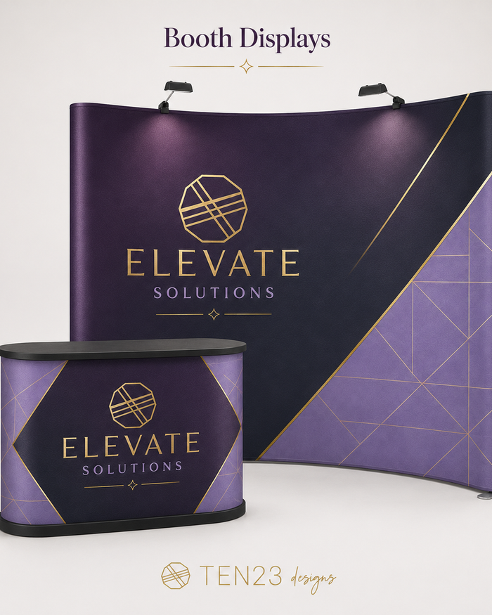 Custom trade show booth display for business branding and events in Tampa Bay FL — Ten23 Designs
