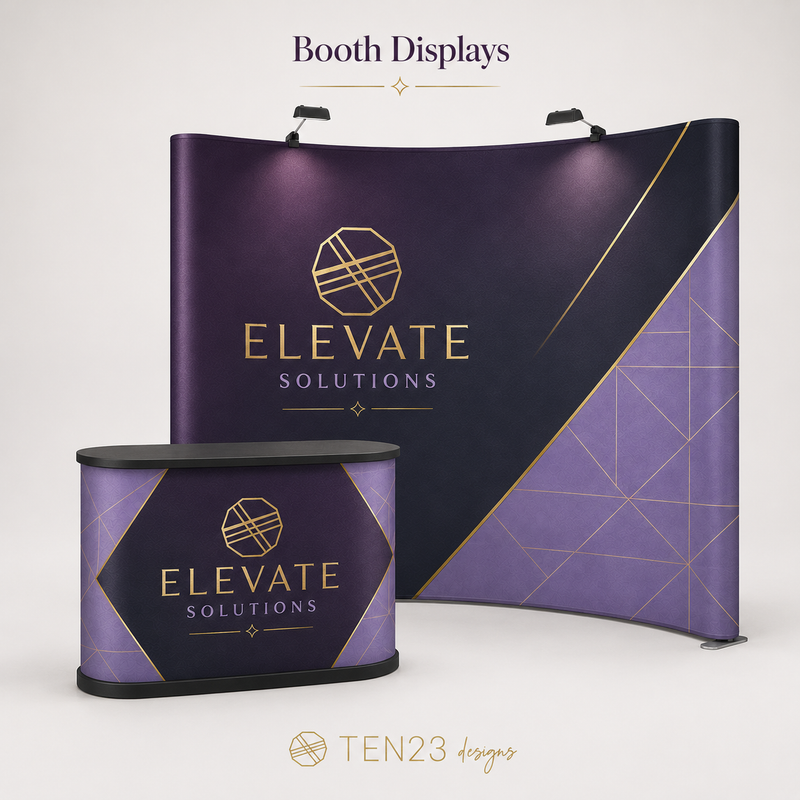 Custom trade show booth display for business branding and events in Tampa Bay FL — Ten23 Designs