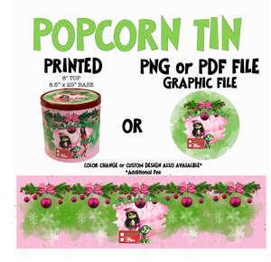 POPCORN TIN TEMPLATE