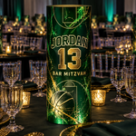 TableTalks by Ten23 custom printed Bar Mitzvah centerpiece design concept