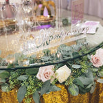 Custom Freestanding Mirror Acrylic Name Sign