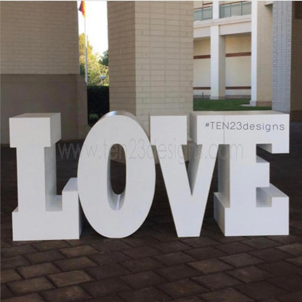 Set of FOUR (4) OVERSIZED Table LETTERS or NUMBERS : SHIPPING INCLUDED
