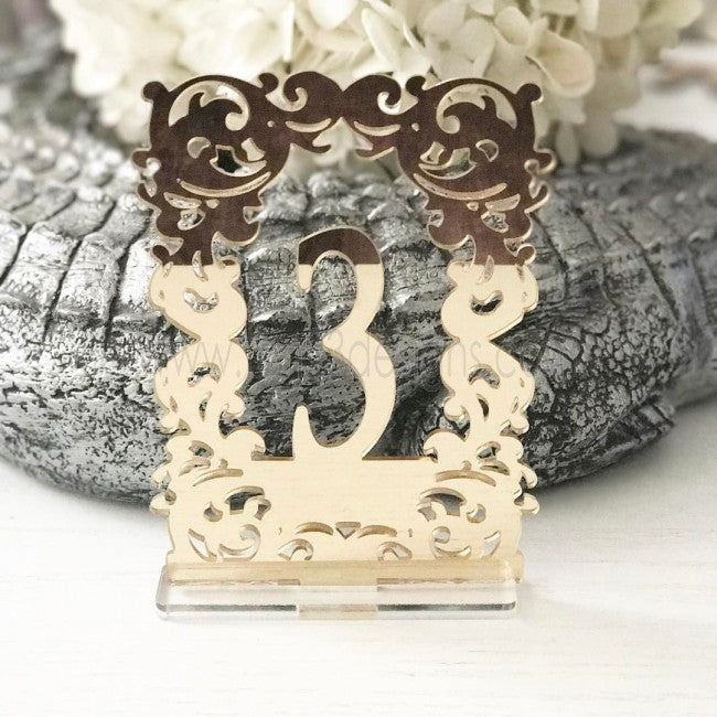 Wilkshire Free Standing Wedding Table Numbers