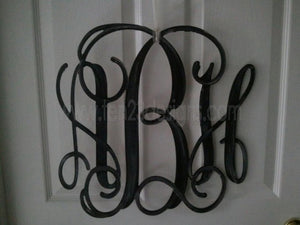 1/4" Thick Wooden Interlocking Monogram