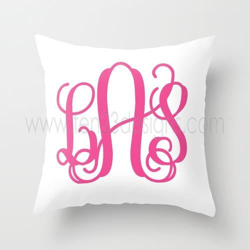 Monogram Throw Pillow