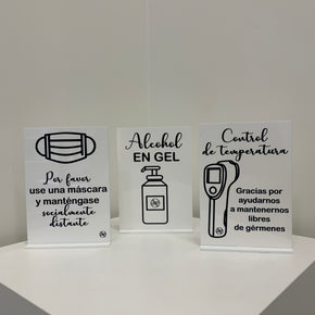 Acrylic Social Distancing Signs