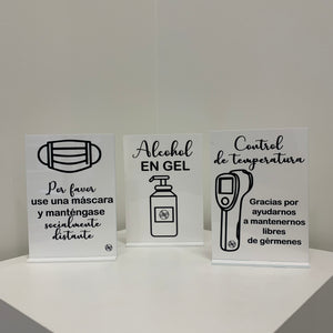 Acrylic Social Distancing Signs