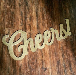 Cheers Wooden Sign