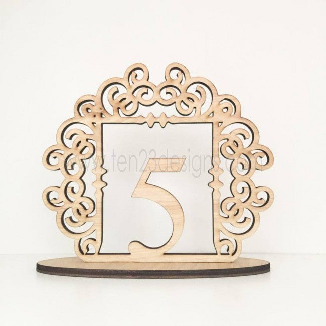 Custom Wedding Table Number | Clayton Scroll