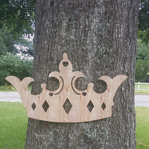 Laser Cut Wooden Royal Tiara Crown