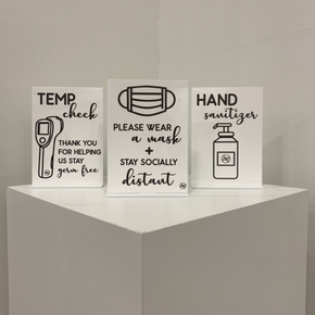 Acrylic Social Distancing Signs