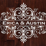 Royal Monogram Dance Floor Decal