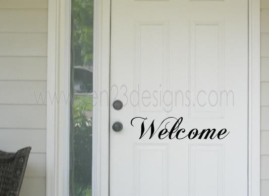 Welcome Door Decal
