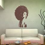 Beautiful Afro Chic Women Vinyl Wall Decal