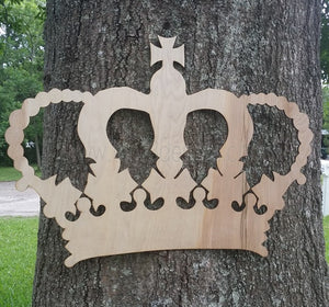Laser Cut Wooden Royal Crown Backdrop Sign