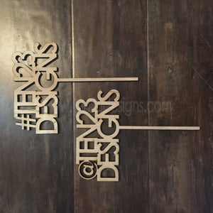 Hashtag Photo Prop Signs