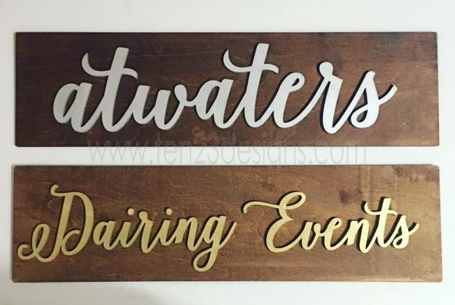 Personalized Wood Sign