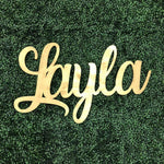 Custom Laser-Cut Wooden Name | Choose Your Font